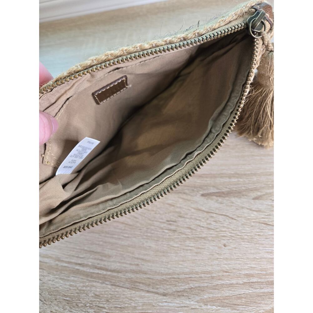 NEW WITHOUT TAGS J. JILL Wristlet Brown Navy Blue Orange - Picture 6 of 10
